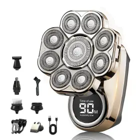 Jaxiuk 768274120014 2025 New Bawldy 9.0 Shaver Pro Head 9d Floating Blade Heads
