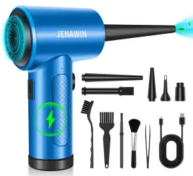 Jw-91000 Jenawin Electric Compressed Air Duster 3-speed 91000rpm 8000mah Rechargeable 14- Inch