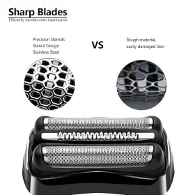 Jiancengyu 711181669428 21b Replacement Shaver Foil And Compatible With Braun S3 Wet Dry #3
