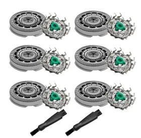 Sh60-6p-01 Jiancengyu Sh60 Replacement Heads Compatible With Philips Norelco Series 6000 Replacemen