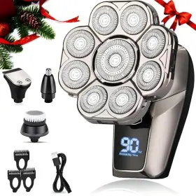 Lk-9350 Jiangsu Largner Electronics Co. Ltd 6 In 1 Electric Head Shaver Box Waterproof Wet/dry Grooming And Accessor