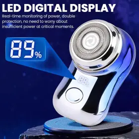 Jianwei 694578329191 Mini Travel Electric Shaver Portable Pocket Size Rechargeable Shaving Razor #2