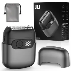 Ms-9703b Jij Foil Shaver For Men - Mini Electric Razor With 3 Floating Blades Smart Led Di