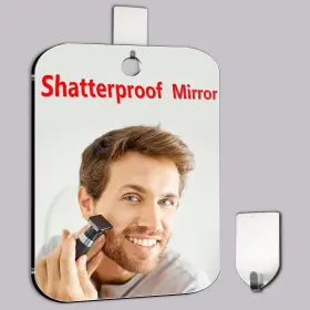 Jkneiwa 702103516623 Shower Mirror Fogless For Shaving Medium 8 X 6 Inch L W Silver