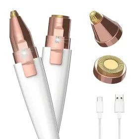 Jnater 755749785885 Eyebrow Razor Facial Hair Removal For Women Usb Rechargeable 2 In 1 Eyebr