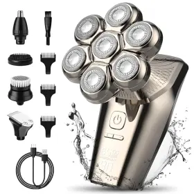 Joytech Healthcare Co. Ltd 445034391329 Head Shaver For Men 5-in-1 Multifunctional Electric Razor Bald Clippers Wet/dry