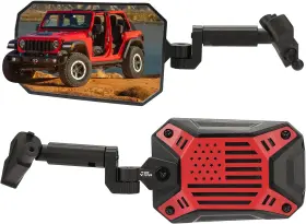 A3301-00204-rd Joytutus Red Mirrors Doors Off 2018-2023 Wrangler Jl And Gladiator