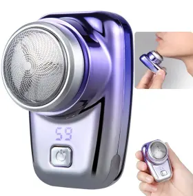 Jq04-9 Jqsty Mini Portable Electric Shaver - Wet And Dry Razor Perfect For Home Car Travel