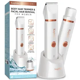 Ipx7 Kaphio 197644071616 Electric Bikini Trimer Shaver Women 2 In 1 Waterproof Wet And Dry Use Bod