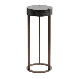 228010 Kate And Laurel Rovin Modern Round Drink Table 9 X 22 Black Bronze