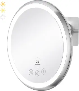Dy23i025c-dy23i025c Kedsum Upgrade 2x Heated Shower Mirror With 8.3 Inch L X W White
