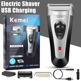 Ca9100432bk Kemei Rechargeable Mens Usb Electric Shaver Trimmer Hair Beard Shaving Machine