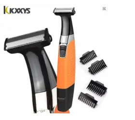 Km-1910 Kemei Waterproof Electric Shaver Mens Beard Eyebrow Trimmer Usb