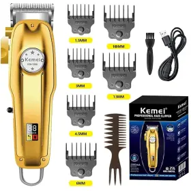 Km-1986pro Kemei Mens Hair Clipper Cord Cordless Clippers Trimmer Beard Professiona