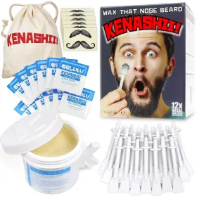 Ken0001 Kenashii Nose Wax Kit 100 G 24 Applicators Hair Removal For Men Ken0001 Kenashii Nose Wax Kit 100 G 24 Applicators Hair Removal For Men