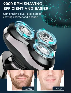 Kxzs21 Kensen Electric Shavers For Men Razor Shaving Face Mens Rotary #2 Kxzs21 Kensen Electric Shavers For Men Razor Shaving Face Mens Rotary #2