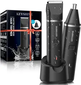 Ke002 Keyshine Electric Body And Nose Hair Trimmer 2 In 1 Waterproof New Box Ke002 Keyshine Electric Body And Nose Hair Trimmer 2 In 1 Waterproof New Box
