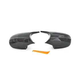 E90-carbon Khk Door Rearview Mirror Covers Caps Carbon Fiber Pattern Cover