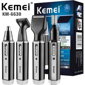 Km-6631 Km-6630 Kemei 4in1 Beard Trimmer Nose Eyebrow Hair Clippers Shaver Set For Men