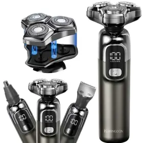 Kom-381-brown Komingdon Electric Razor For Men Shavers Face Rechargeable Mens Shave