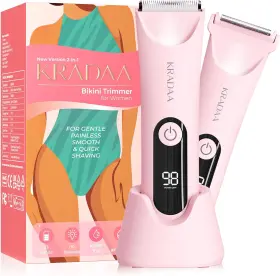 Kr-8821 Kradaa Bikini Trimmer For Women Pubic Hair Rechargeable Eletctric Razors - P
