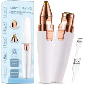 Kroaya Bz-202b Facial Hair Removal For Women 2 In 1 Electric Device Chin Up