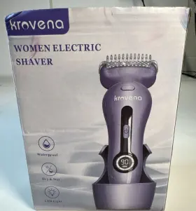Er520 Krovena 758840634793 Electric Shaver Women Razor Rechargeable Trimmer Wet/dry - Purple