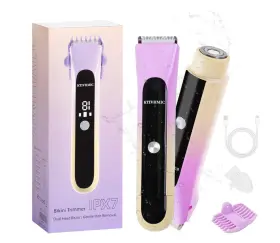 X004s0z08l Ktivhmic 2 In 1 Electric Shaver Bikini Trimmer For Women With Digital Display. New