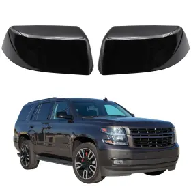Kyyet 745302727285 Gloss Black Driver Passenger Side Mirror Covers Cap Fit For 2015-2020 Chevrol