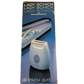 Ls-17 Lady Schick Vintage Lite Touch Electric Razor Shaver Travel Case New