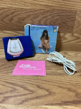 Ls4d Lady Sunbeam Women Handheld Twin Removable Head Vintage Electric Shaver