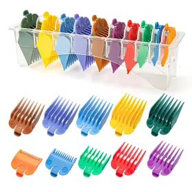 Lavest 313047729736 10 Hair Clipper Guards Cutting Guides Color Coded Combs 1/16 Inch To 1