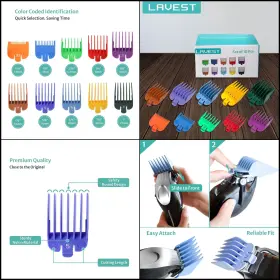 Fx870 Lavest 768447534389 Clipper Guards Set - Fits Most Wahl Clippers And Babyliss