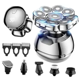 Txd02 Lcmwb 9d Head Shavers For Bald Men 6-in-1 Electric Razor Cordless Gold