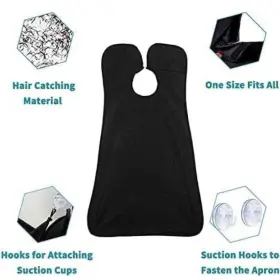 Leaflai 696566650713 Beard Bib Apron Hair Catcher For Men Shaving And Trimming Non-stick #3
