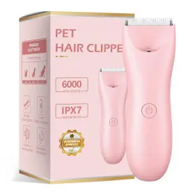 Lemulegu 901036911052 Quiet Dog Hair Clipper Lightweight 6000rpm Powerful Quick Charged Remove