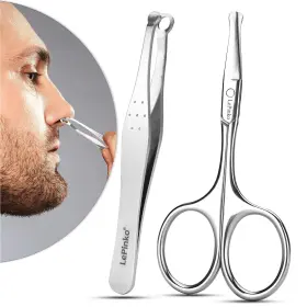 Nt001 Lepinko Nose Hair Trimmer For Men Nasal Tweezers Women Small Sciss
