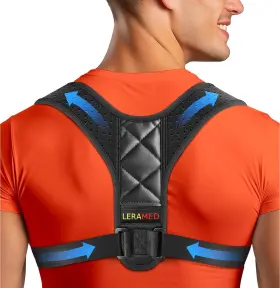 Lrf25552025 Leramed New 2026 Posture Corrector For Men And Women Adjustable Figure-8 Back Brac