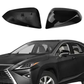 Zjif99lx Lezzyruck Glossy Black Direct Replacement Side Mirror Covers Left Gloss