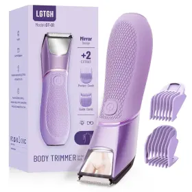 Lgt-05 Lgtgh Bikini Trimmer For Women Pubic Hair Razor With Mirror And Led Light Electric