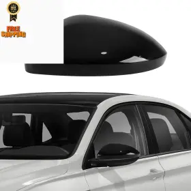 W544-1 Lhcdqskcw Left Driver Side Mirror Cover Cap Compatible Glossy Black