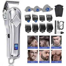 Lm-k11s Limural Cordless Professional Hair Clippers Trimmer Kit Men Cutting Machine Barber Salon