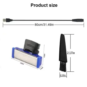 Linmei 770523986388 3pcs Solo Replacement Head And Shaver Charging Cord For Mens Shav #2 Linmei 770523986388 3pcs Solo Replacement Head And Shaver Charging Cord For Mens Shav #2