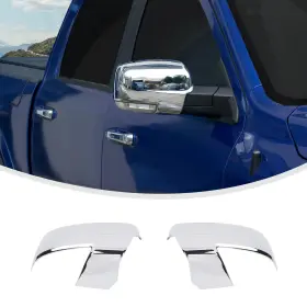 Ap-szzt19897 Linskip Driver And Passenger Side Mirror Cover Signal Cutout Chrome