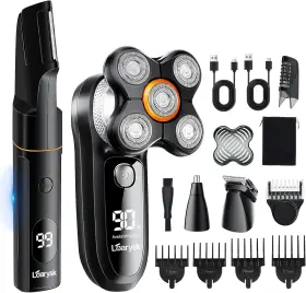 Loarysk 445007990979 Head Shavers Bald Men& Manscape Body Hair Trimmer Kit Waterproof Shaver For