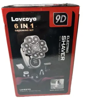 Lk9370 Lovcoyo New 6-in-1 Rotary Electric Shaver Rechareable 8-head Grooming Kit 72j