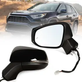 879400r271 Lqito Left Driver Side Mirror Fits 2019-2025 Toyota Rav4 With Power Heated Turn Signal