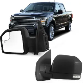 Fl3z17683dc Lqito Left Driver Door Mirror Fits 2015-2021 F150 With Heated Turn 9 Pins