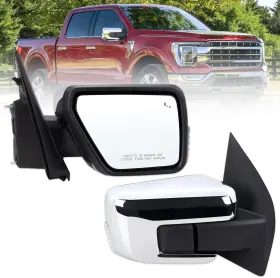 Ml3z17682sa Lqito Right Passenger Side Door Mirror Compatible With 2021-2025 Ford F150 Manual