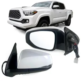 To004240 Lqito Left Driver Side Mirror Fits 2016-2022 Toyota Tacoma With Power Glass Heated